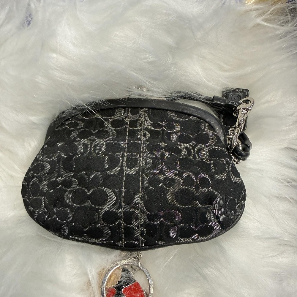 Extremely Rare Optic Lurex Coach Ladybug Wristlet - Picture 5 of 8